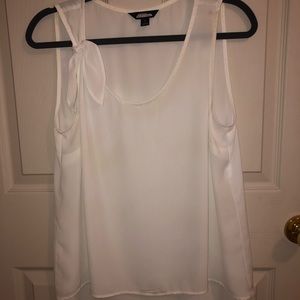 Project Runway tank with bow, large, like new
